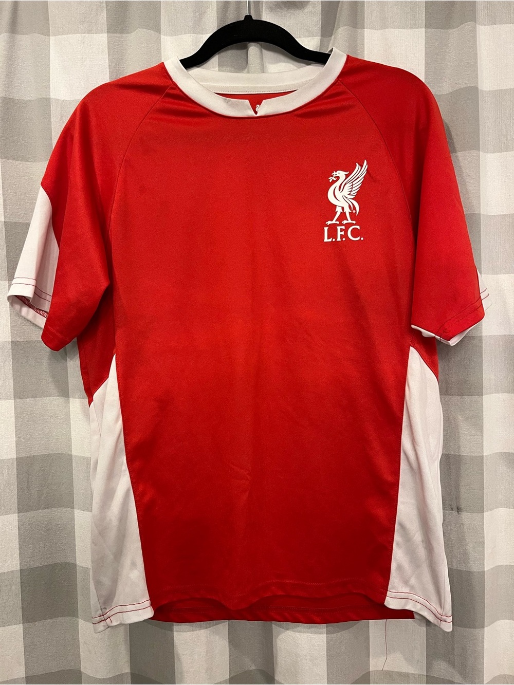 Liverpool Red and White Men's Football Jersey